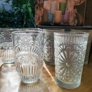 Vasos De Diseño - Transparente - (6u x caja)