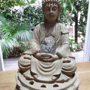 Fuente Buda Sobre Loto Con Led